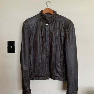 Men's Brown Leather Jacket